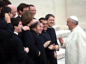 Paus dengan para imam