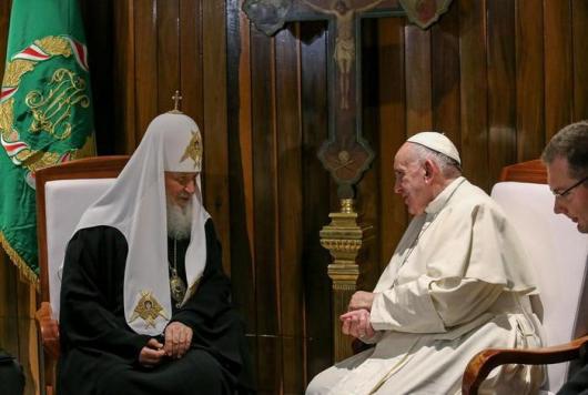 Pertemuan Paus dan Patriark Kirill di Bandara havana oleh Vatikan Insider