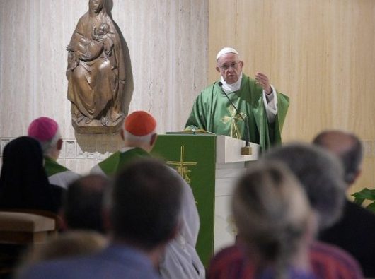 Paus merayakan Misa di Casa Santa Marta Selasa 19 Juni 2018 (Foto: Vatican Media) 