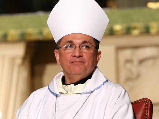 Uskup Pembantu Tegucigalpa, Honduras Mgr Juan Jose Pineda Fasquelle.  GREGORY A. SHEMITZ/CNS 