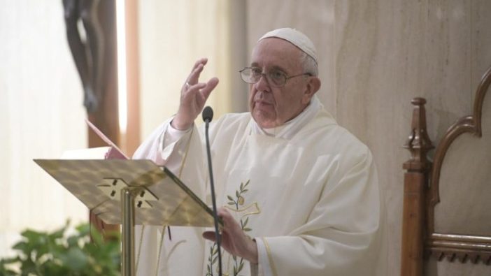 Paus memberi homili dalam Misa pagi di Casa Santa Marta  (Vatican Media)
