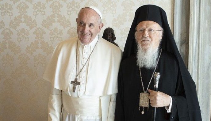 Paus Fransiskus dan Patriark Bartholomeus, 17 September 2019 (Vatican Media)