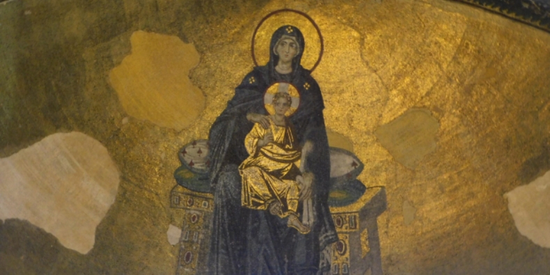 Theotokos (Perawan Maria dan Anak Yesus) di Hagia Sophia