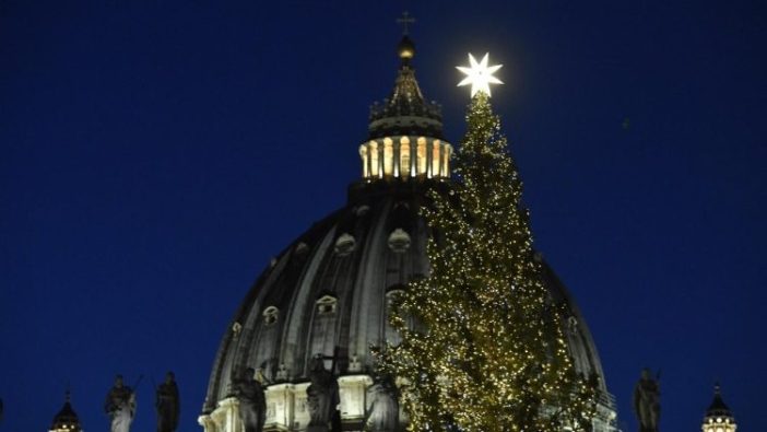 Peresmian Pohon dan Kandang Natal di Lapangan Santo Petrus Vatikan tahun 2019 (Vatican Media)