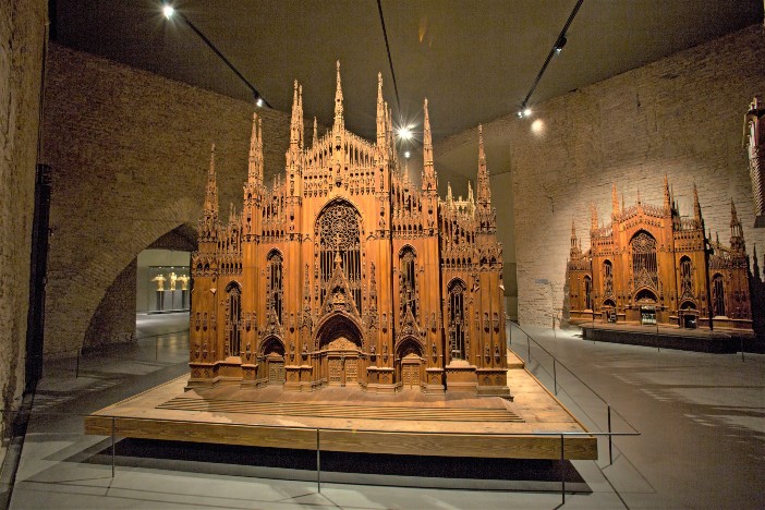 Model kayu Duomo Milan di Grande Museo. © Marcellomenni | CC BY-SA 4.0 