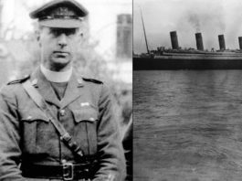 Pastor Francis Browne SJ dan foto Titanic hasil jepretannya. CNA