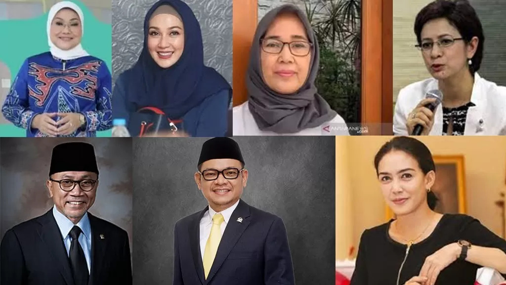 Rieke Dyah Pitaloka, Nurul Arifin, Eva Kusuma Sundari, Ida Fauziyah, Dina Lorenza, Menko Pangan, Zulkifli Hasan, Gubernur Lemhannas, Ace Hasan Syadzily