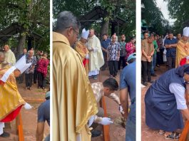 Peletakan Batu Pertama BLK dan Pusat Informasi Migran di Shelter St. Theresia Batam. Caritas Indonesia