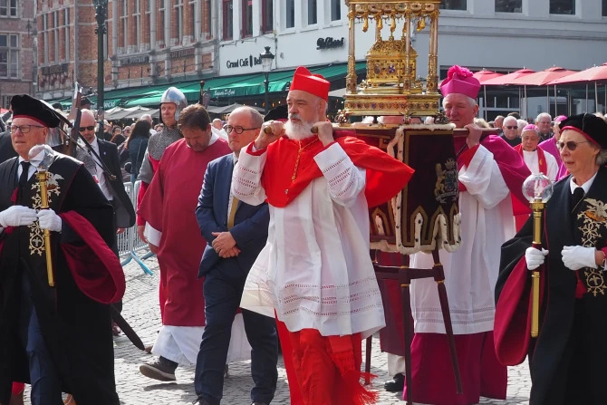 Prosesi Relikui Darah Kudus di Bruges Belgia. CNA
