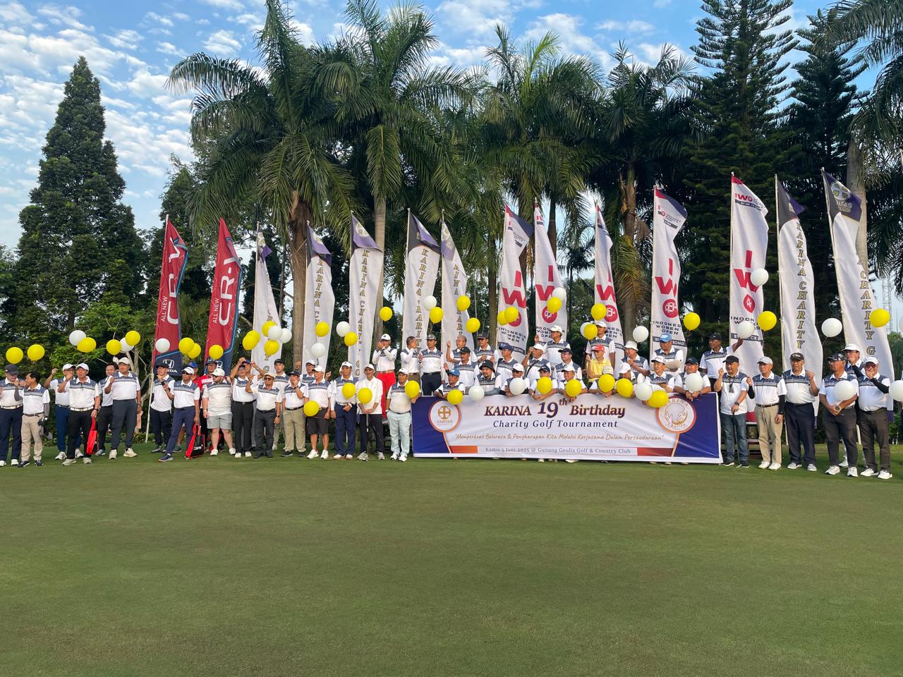 Pembukaan Charity Golf yang diadakan Caritas Indonesia di Gunung Geulis Country Club, Bogor, pada Kamis, 5 Juni 2025. Caritas Indonesia