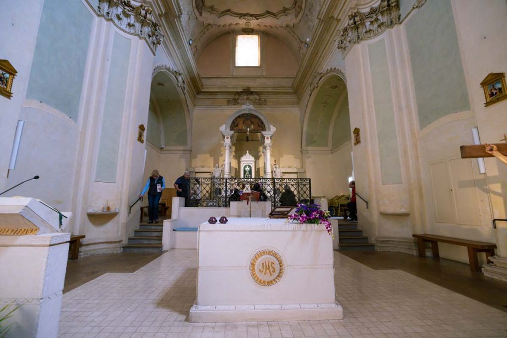 Kapel tempat penyimpanan relikui Mukjizat Ekaristi di Lanciano Italia. IST