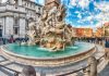 Seorang Paus yang “Membanjiri” Piazza Navona untuk Menyejukkan Kota Roma Salah satu air mancur di Piaza Navona. My Tour Italy