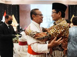 Uskup Agung Jakarta Kardinal Ignatius Suharyo dan Menteri Agama, KH Nasaruddin Umar. kemenag.go.id