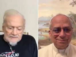 Paus Leo XIV dn Buzz Aldrin. CNA