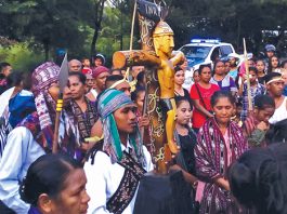 Perarakan Salib di Paroki St Gabriel Nunukan. IST