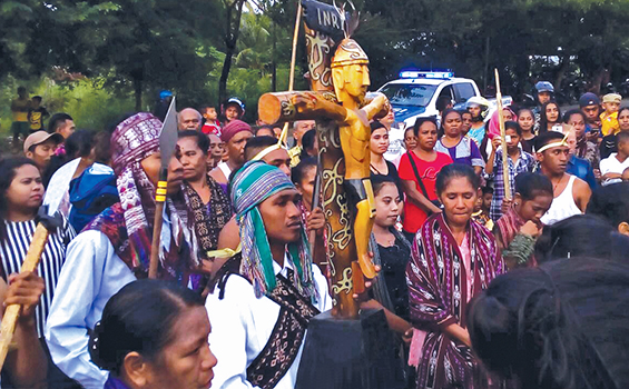 Perarakan Salib di Paroki St Gabriel Nunukan. IST
