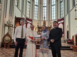 Duta Besar Australia untuk Indonesia Rod Brazier, Uskup Agung Indonesia Ignatius Suharyo, Menteri Pembangunan sekaligus Multikultural Australia Anne Aly. IST