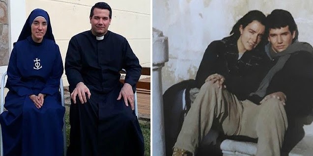 Pastor Javier Olivera dan Suster Marie de la Sagasse. IST