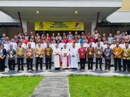 Para perwira peserta Retret TNI-Polri di Muntilan. IST
