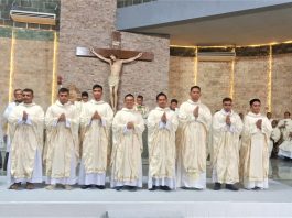 Imam Baru dari Ordo Saudara Dina Konventual-OFMConv yang ditahbiskan di Paroki St. Fransiskus Assisi Padang Bulan Medan. IST