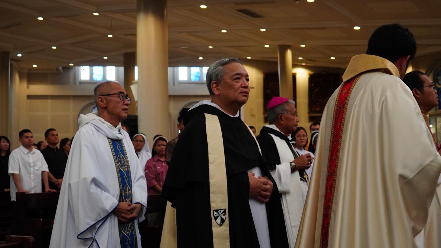 Mgr. Agustinus Agus OP pada saat Misa Pengikraran Kaul dalam Keluarga Imam St. Dominikus di Katedral Pontianak 8 September 2025.