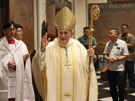 Misa Perpisahan Duta Vatikan, Mgr. Piero Pioppo. Katedral Jakarta