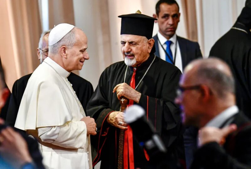 Paus Leo XIV tiba di Lebanon.