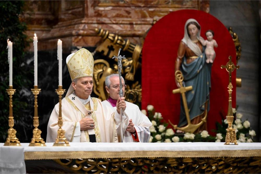 Paus Leo XIV dan Bunda Maria. Dok.Silere non Possum