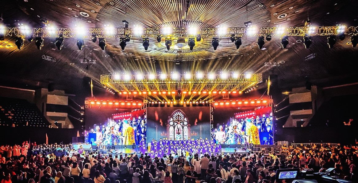 Jakarta Eucharistic Revival 2026 di JICC Jakarta Pusat. Daria Production