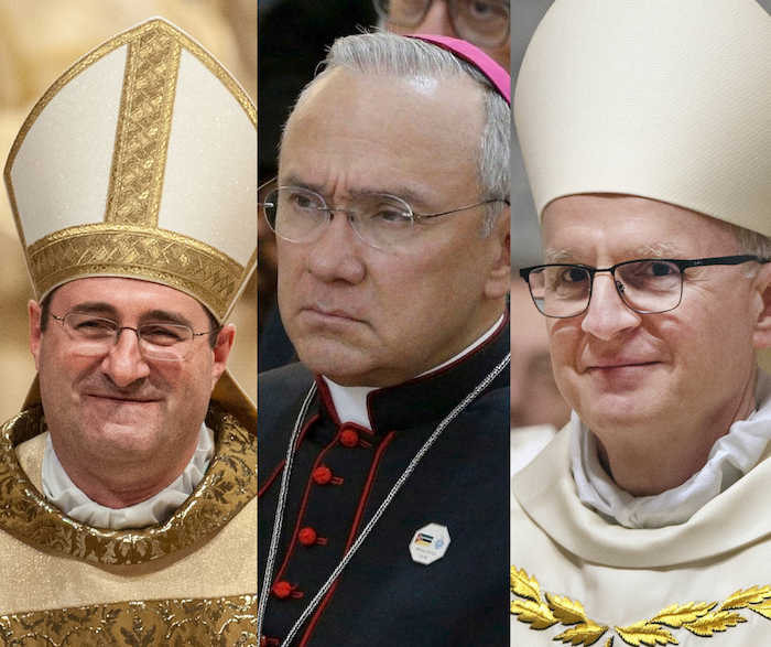 Mgr. Paolo Rudelli, Mgr. Edgar Peña Parra, dan Mgr. Petar Rajic